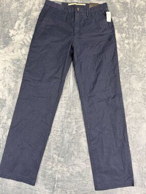Banana Republic Chino Straight Fit Mens Pants Navy 32x34 New With Tags